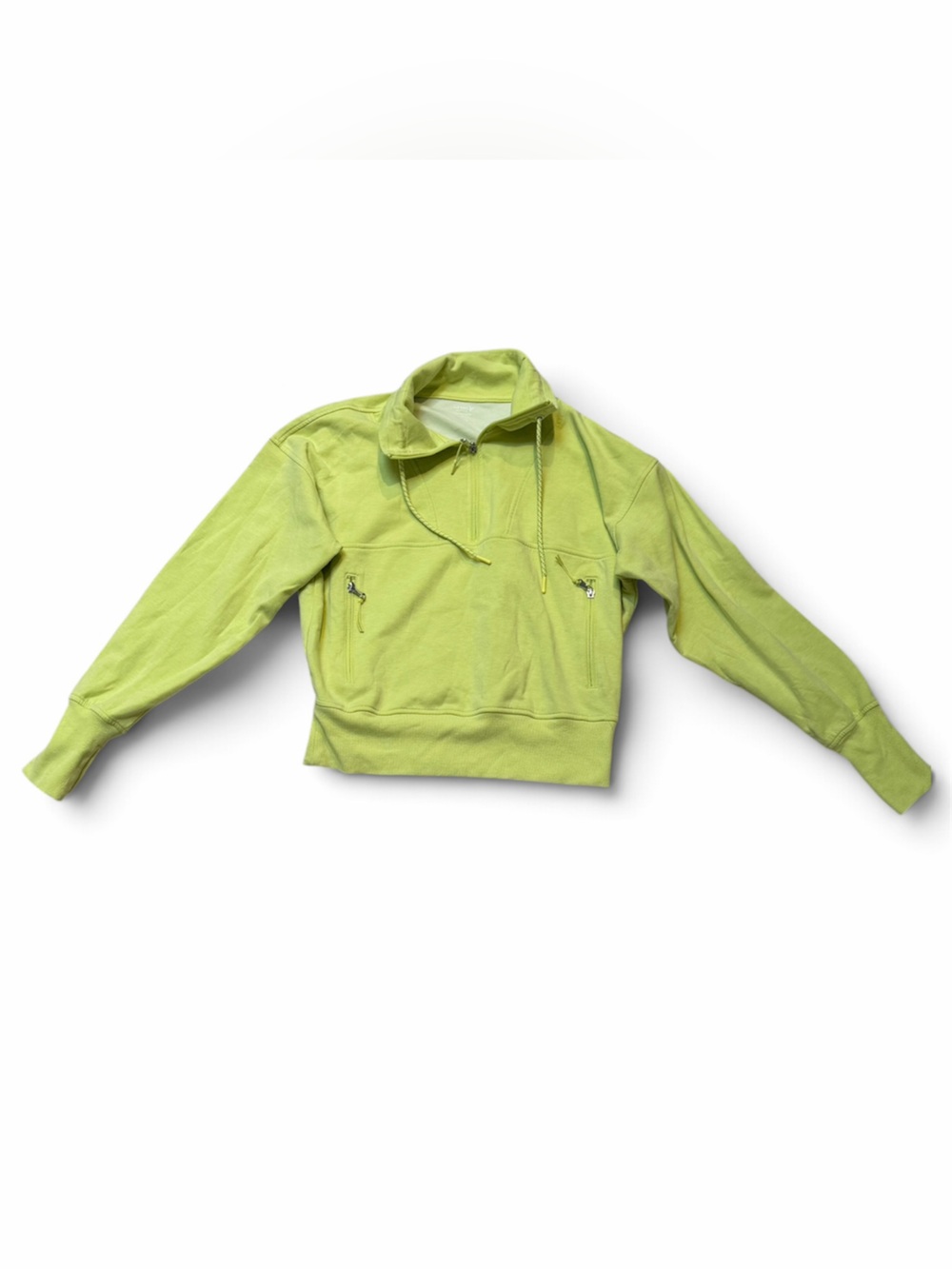 Old Navy Active Neon Lime Dynamic Fleece Half Zip Hoodie